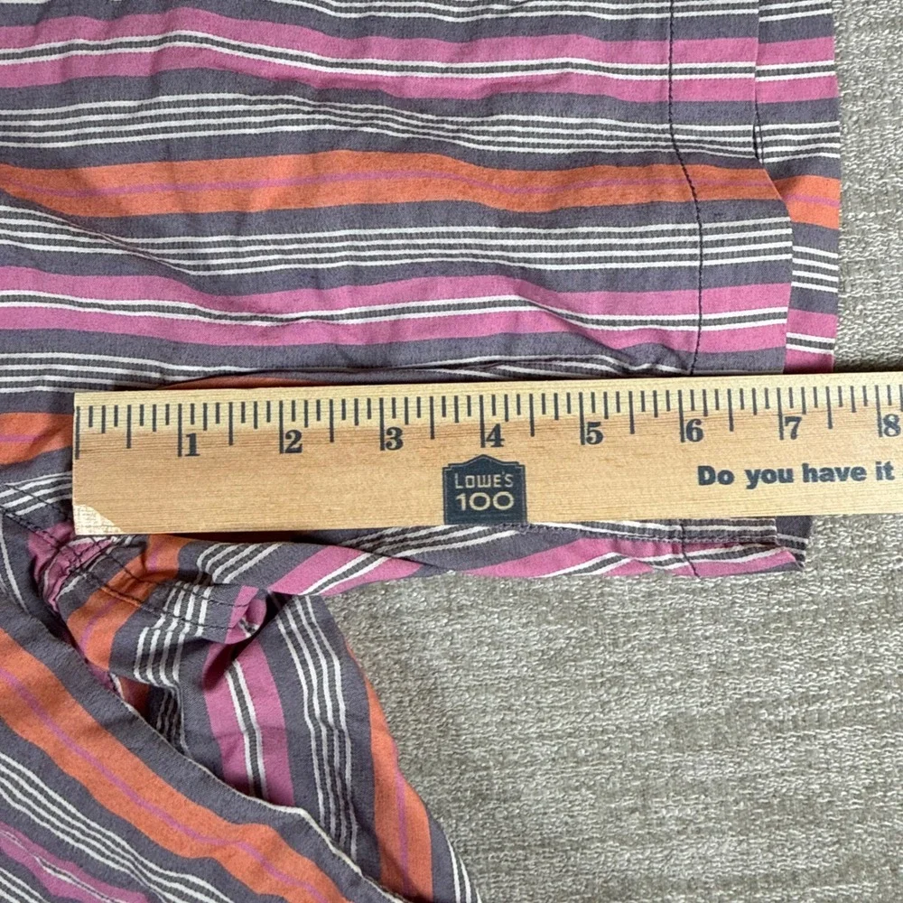 Onia Shorts Mens 37/7 Multi-Color Striped Flat‎ Front Summer Casual